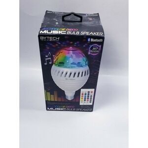 Bytech Bluetooth Spinning Music Bulb Speaker Multicolor Disco